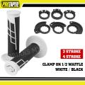 02-1667-Clamp On  1/2 Waffle - White/Black